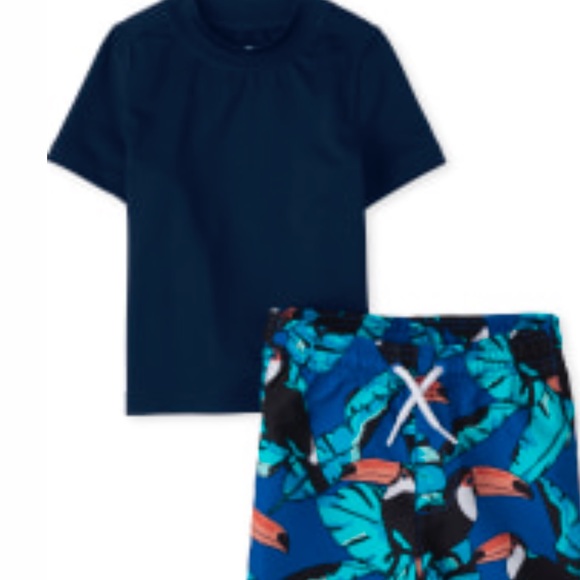 Gently Used The Children’s Place Swim Set - Picture 1 of 3